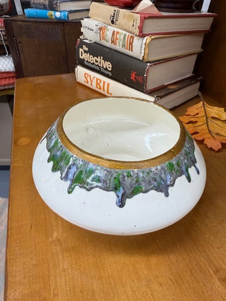 Ceramic Bowl w/Drip Glaze