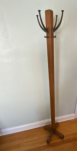 Vintage wooden coat tree