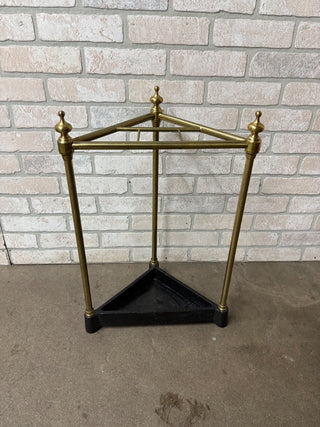 Brass with Iron Base Corner umbrella Stand