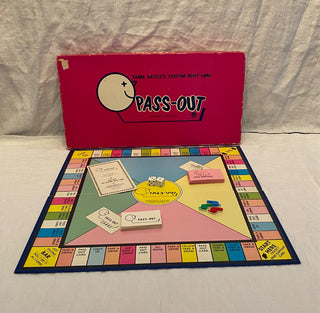 Vintage 1965 original Pass Out game AS IS box damage