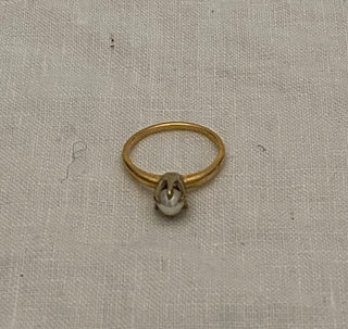Vintage faux pearl ring