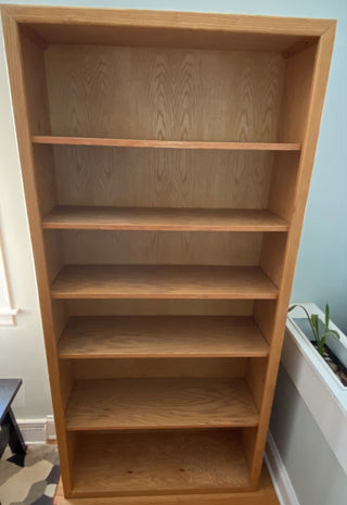 Vintage hand made wooden bookcase 13”x35”x72”