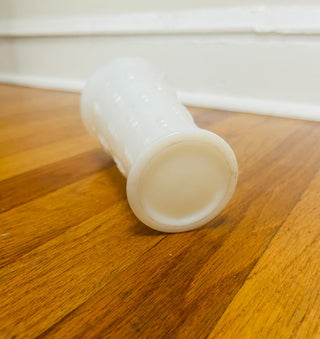 Vintage Anchor Hocking Milk Glass Vase 7" X 4"