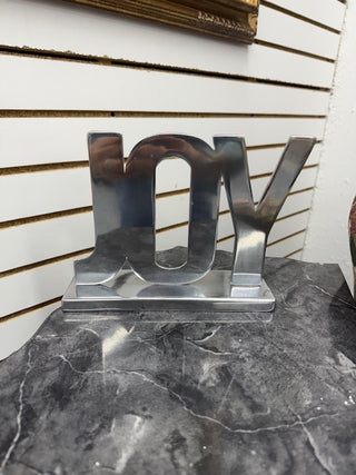 Silver Joy Sign