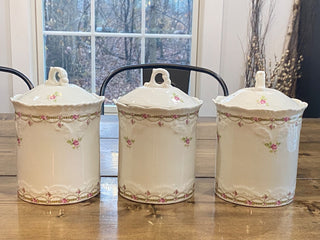 Empress Ironstone Jar w/Lid