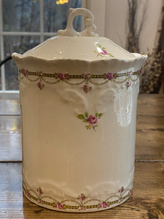 Empress Ironstone Jar w/Lid