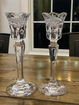 Waterford Marquis Calais 8” Crystal Candlestick Holders (2)