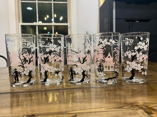 Libbey Japanese Cherry Blossom Juice Glasses (5)