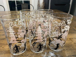 Libbey Japanese Cherry Blossom Juice Glasses (5)