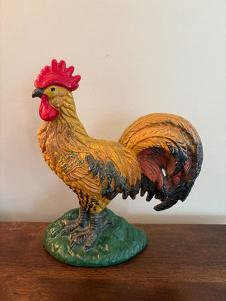 cast iron rooster