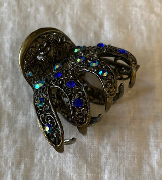 Vintage metal hair claw 2.5x2x1