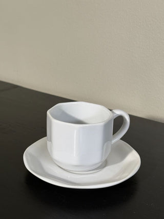 Octagon Cup and Saucer