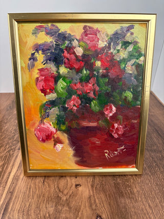 Floral Painting in Gold Frame