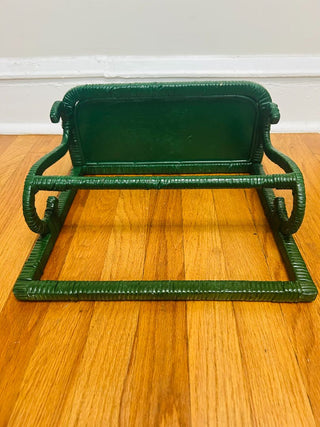 Green Wicker Hanging Shelf 14 1/2" X 15"
