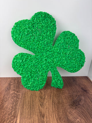 Vintage Plastic Popcorn Shamrock