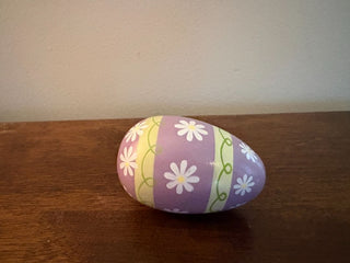 painted wooden egg