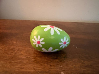 painted wooden egg