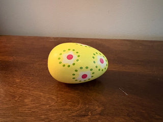 painted wooden egg