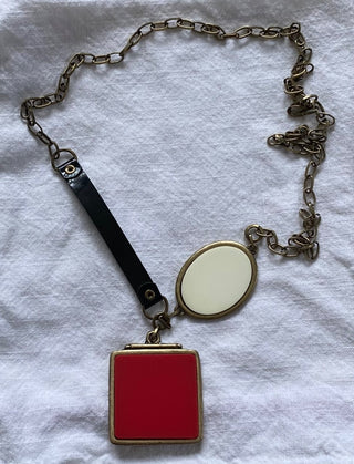 Vintage bold geometric necklace