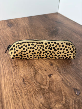 Cheetah Pony Hair Zipped Pouch (New) Antropologie