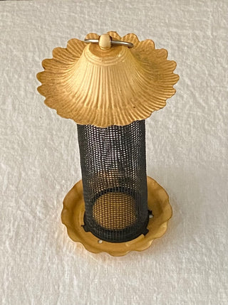 Vintage sunflower bird feeder 5x9”