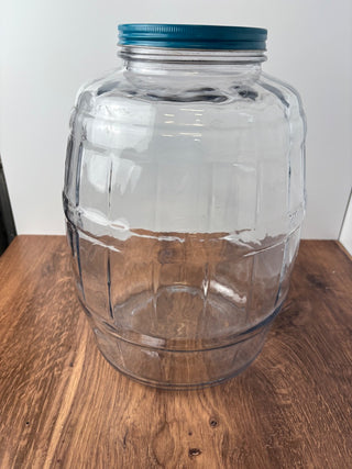 Large Glass Pickle Jar w Lid