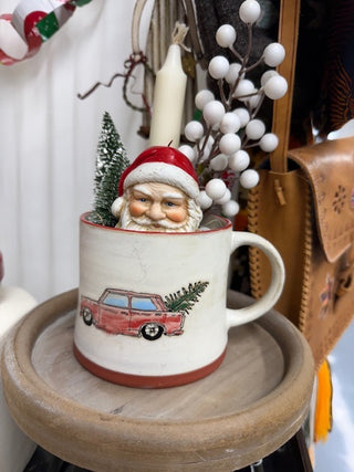 Christmas Tree Delivery Mug w/HOliday Decor