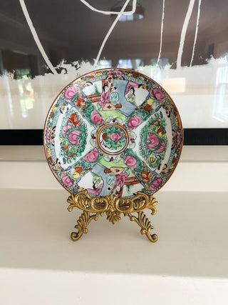 7 1/2" Famille Rose Medallion Bowl