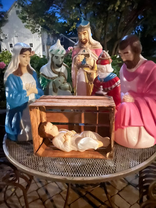 Vintage Empire Nativity Blow Mold Set - Holy Family