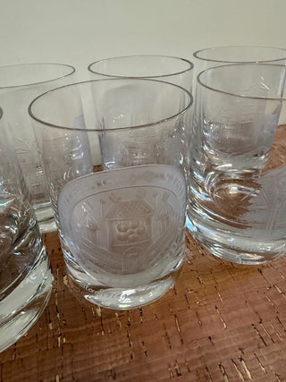 Hexenbringermesiterhaus Etched Glasses 6 in set