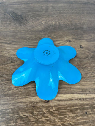 Torre & Tagus Blue & Green Flower Votive Holder or Trinket Dish