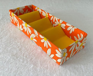 Vintage fabric display tray