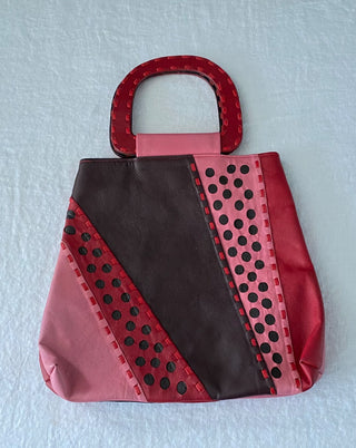 Vintage pink leather purse