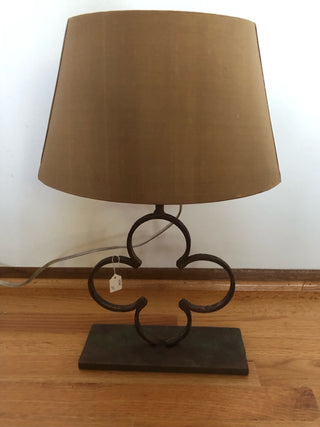 Vintage Lamp with Flower Shade