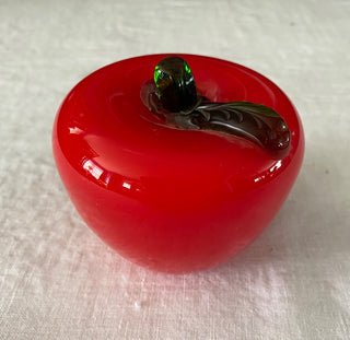 Vintage Art glass apple