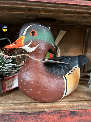 Hand Painted Decoy, Mottled Duck