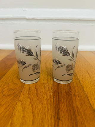 Vintage Libbey Silver Wheat Juice Glass (set of 2)