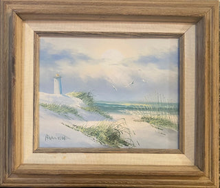 Seascape Oil Painting Signed Adamson