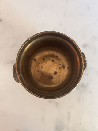 Small Brass Footed Cauldron
