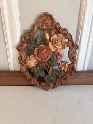 Burwood Floral Wall Plaque - Pink & Yellow