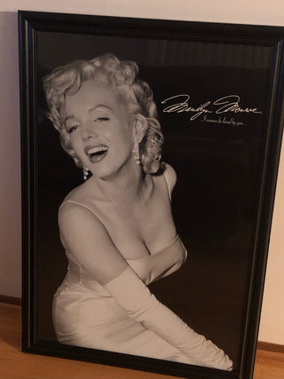 Marilyn Monroe I Wanna Be Loved By You Framed Photo