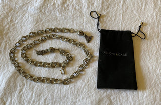 Adjustable metal chain belt by Felony Case 44”