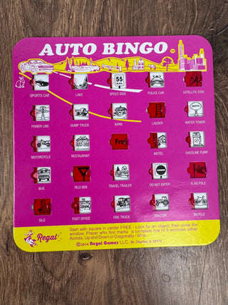 Auto Road Trip Bingo - Pink