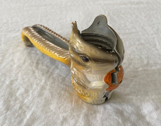 Vintage painted cast iron squirrel nutcracker