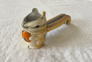 Vintage painted cast iron squirrel nutcracker
