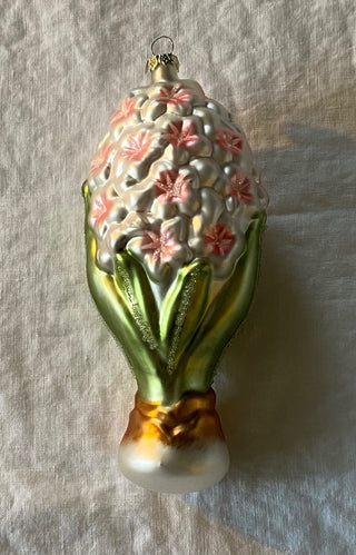 Vintage mercury glass hyacinth ornament