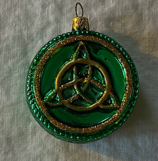 Vintage mercury glass Irish ornament