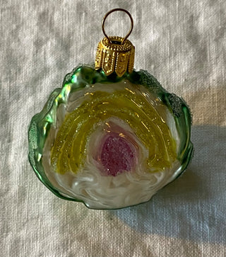 Vintage mercury glass artichoke ornament