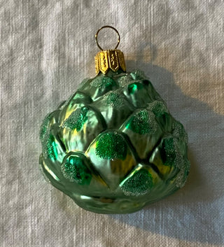 Vintage mercury glass artichoke ornament