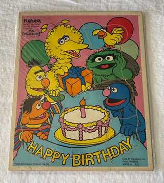 Vintage Sesame Street Happy Birthday puzzle